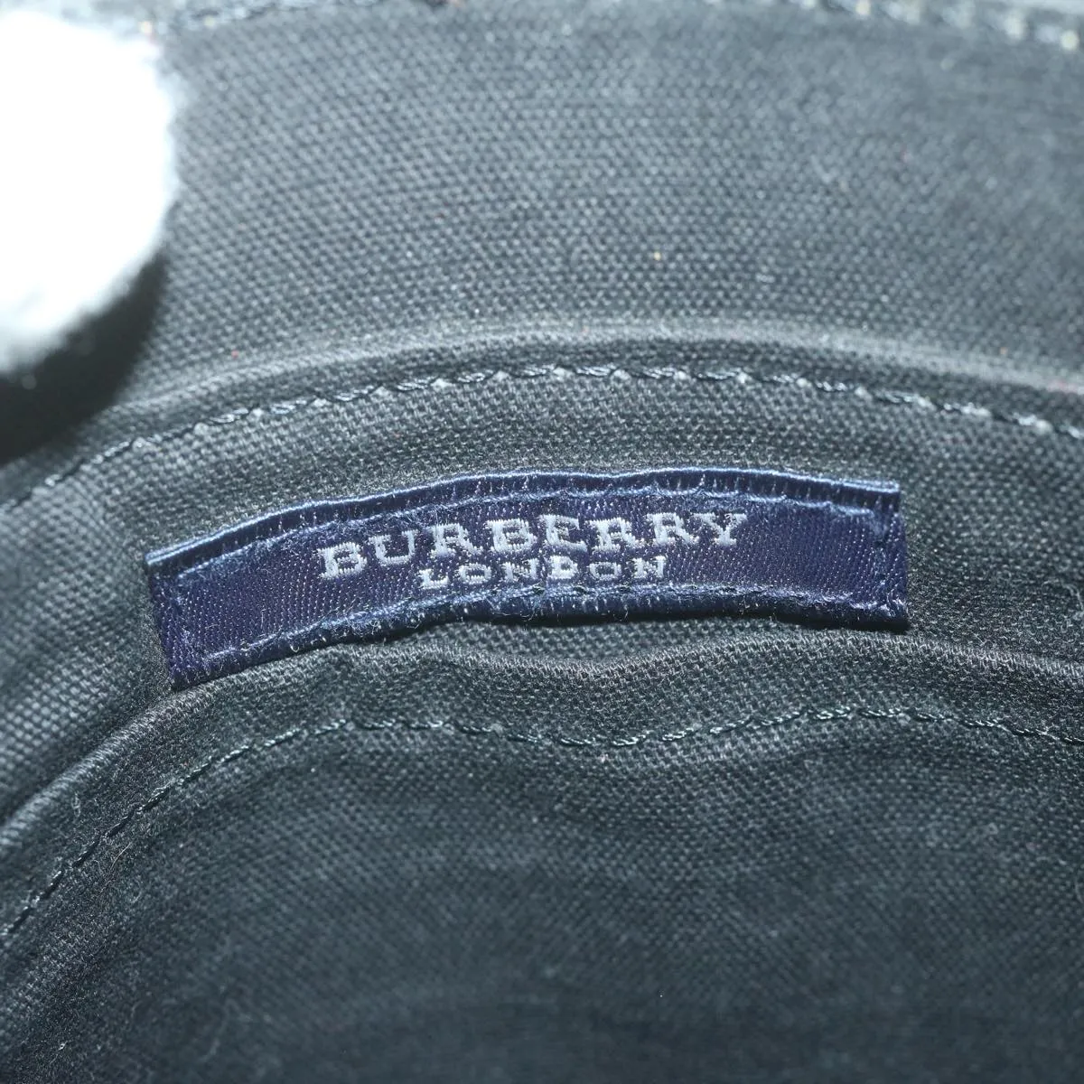 BURBERRY Shoulder Bag Canvas Black ac2624