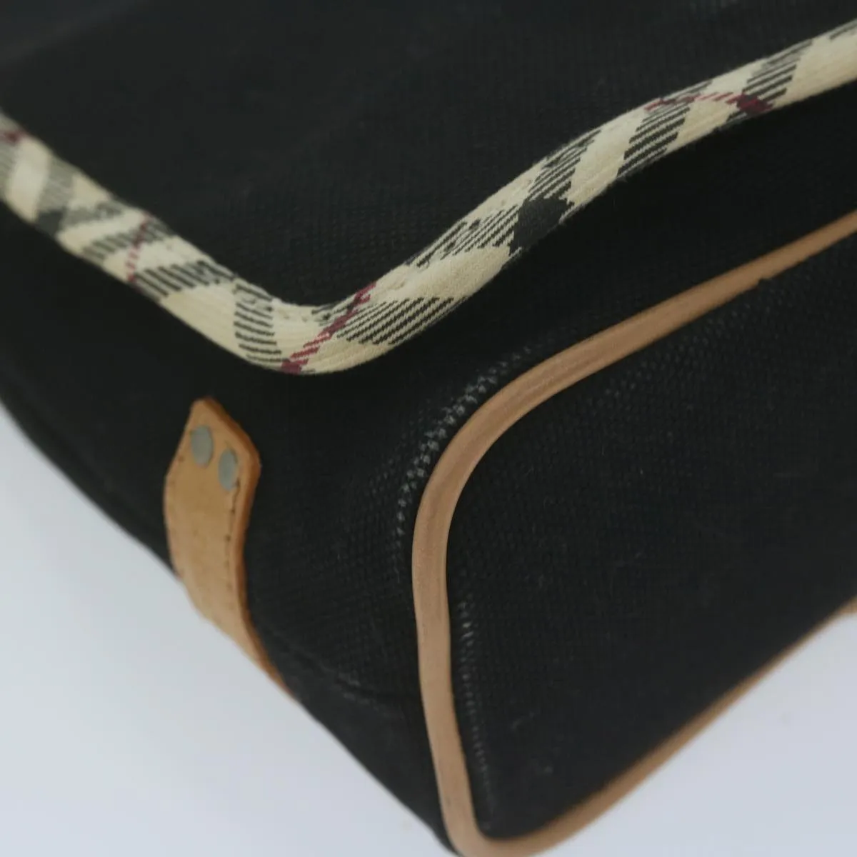 BURBERRY Shoulder Bag Canvas Black ac2624