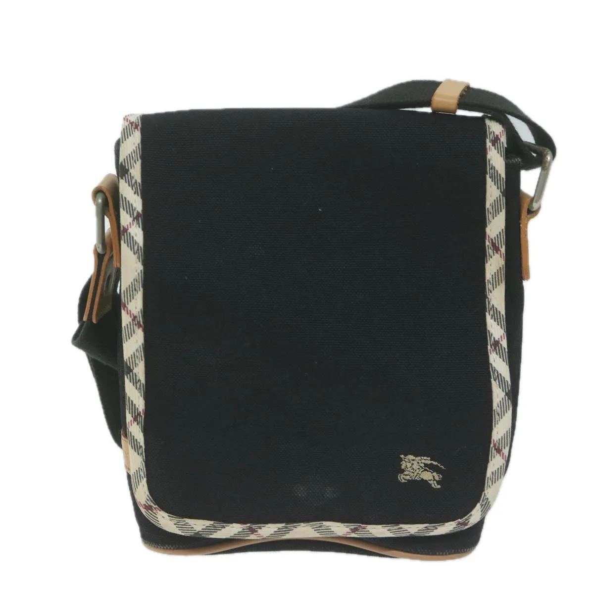 BURBERRY Shoulder Bag Canvas Black ac2624