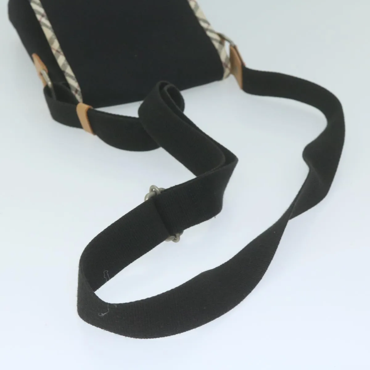 BURBERRY Shoulder Bag Canvas Black ac2624