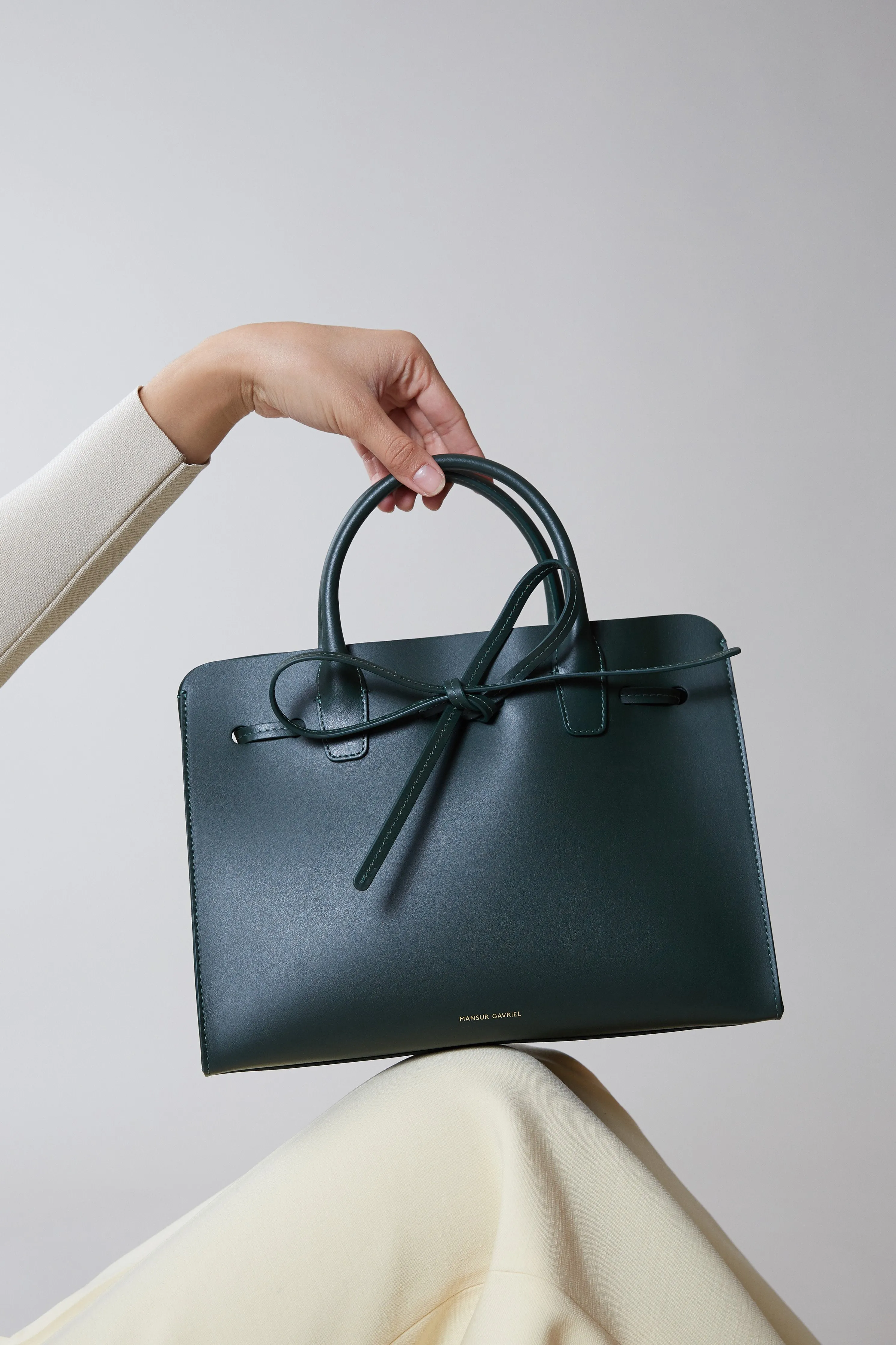 Calf Mini Sun Bag - Moss