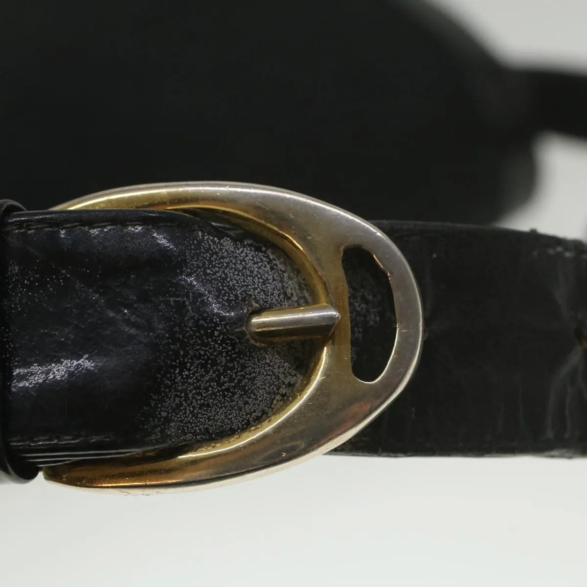 CELINE C Macadam Canvas Horse Carriage Shoulder Bag Black bs8998