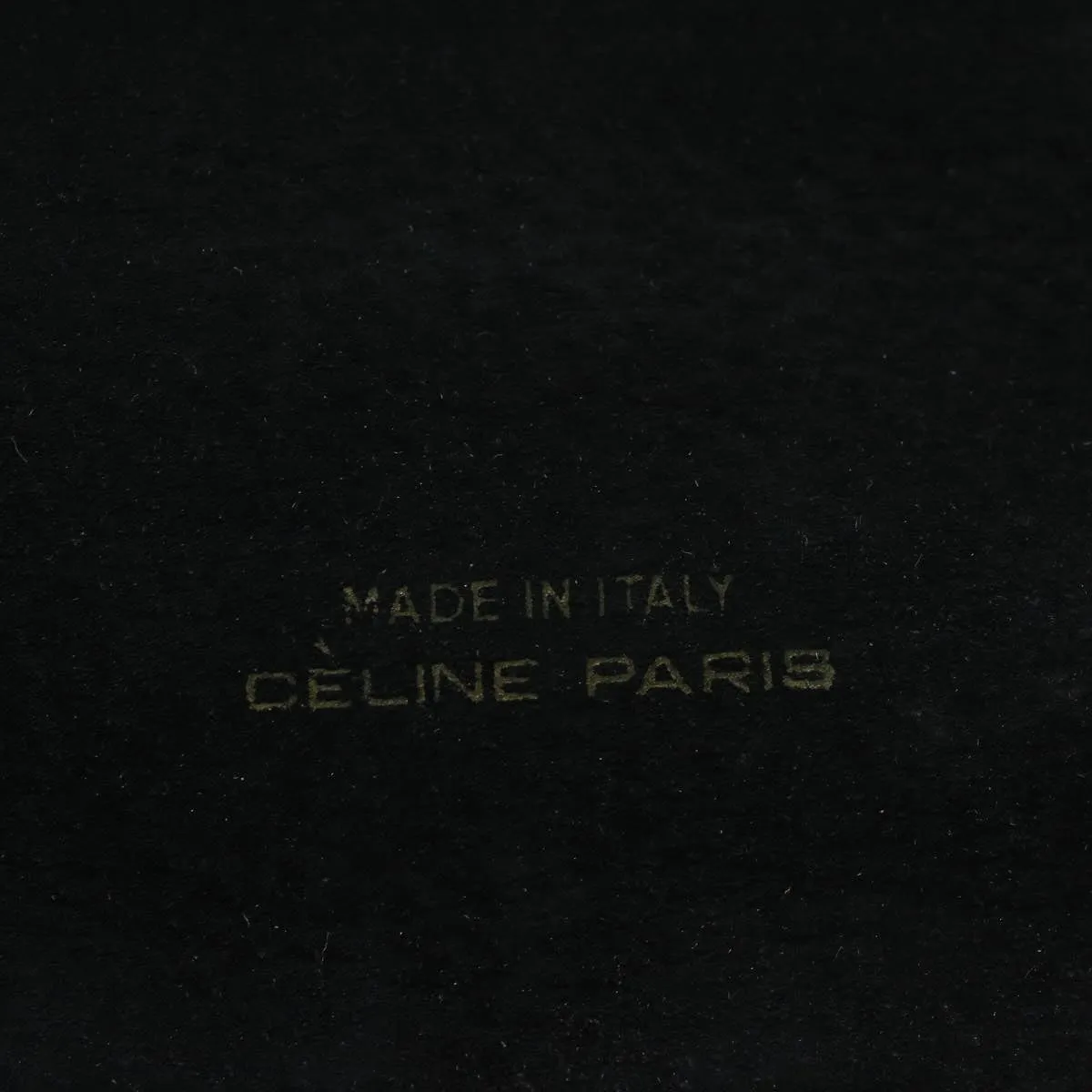 CELINE C Macadam Canvas Horse Carriage Shoulder Bag Black bs8998