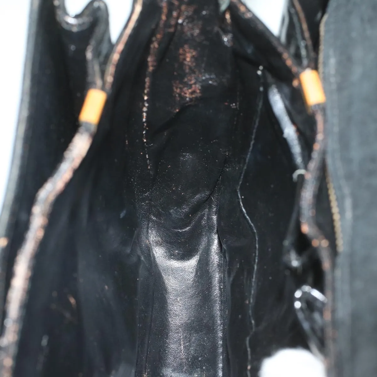 CELINE C Macadam Canvas Horse Carriage Shoulder Bag Black bs8998