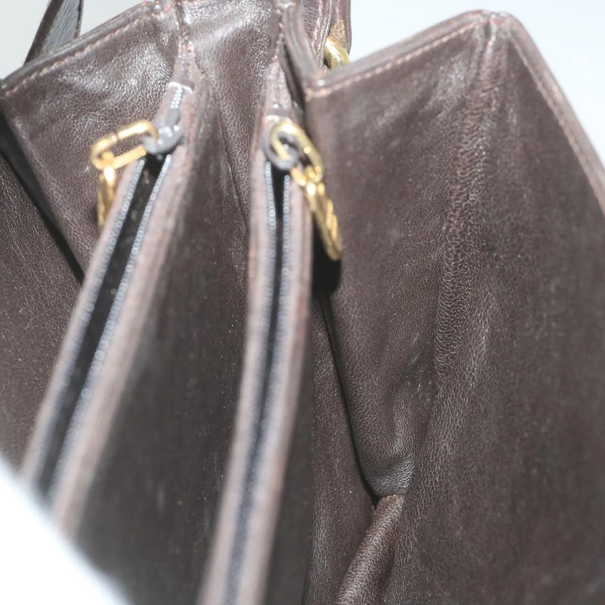CELINE C Macadam Canvas Shoulder Bag Beige 58911