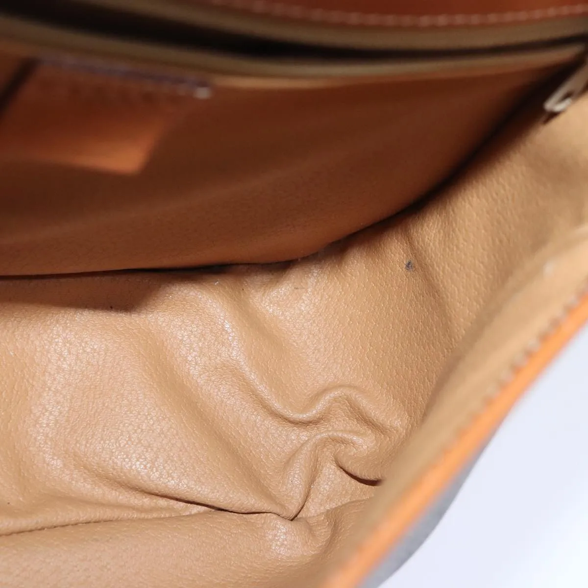 CELINE Macadam Canvas Shoulder Bag PVC Leather Brown Gold ep5894