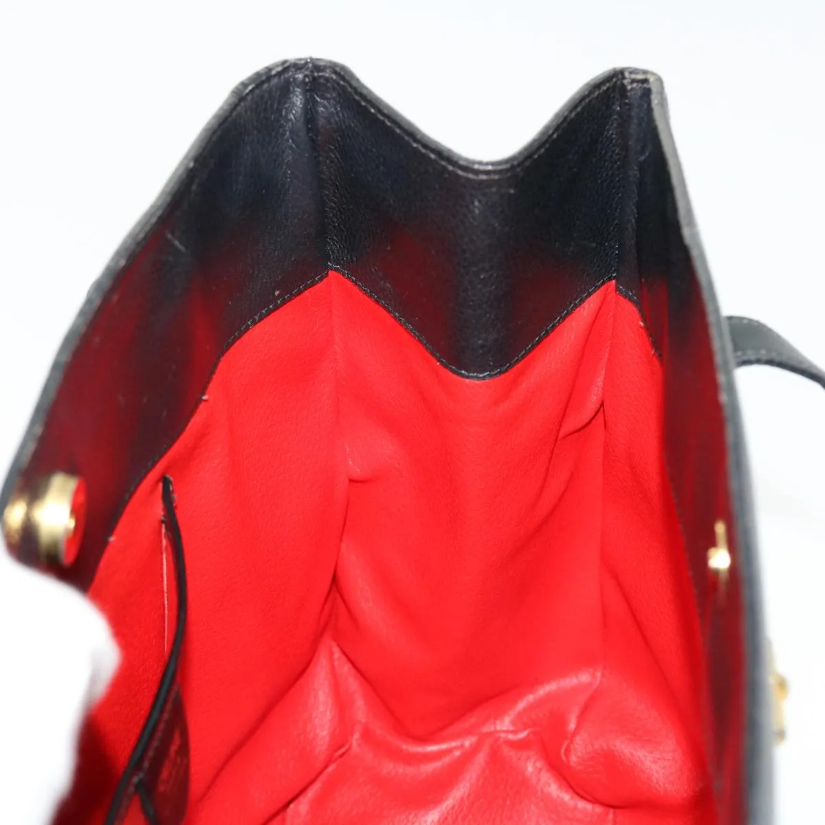 CELINE Shoulder Bag Leather Black fm2285
