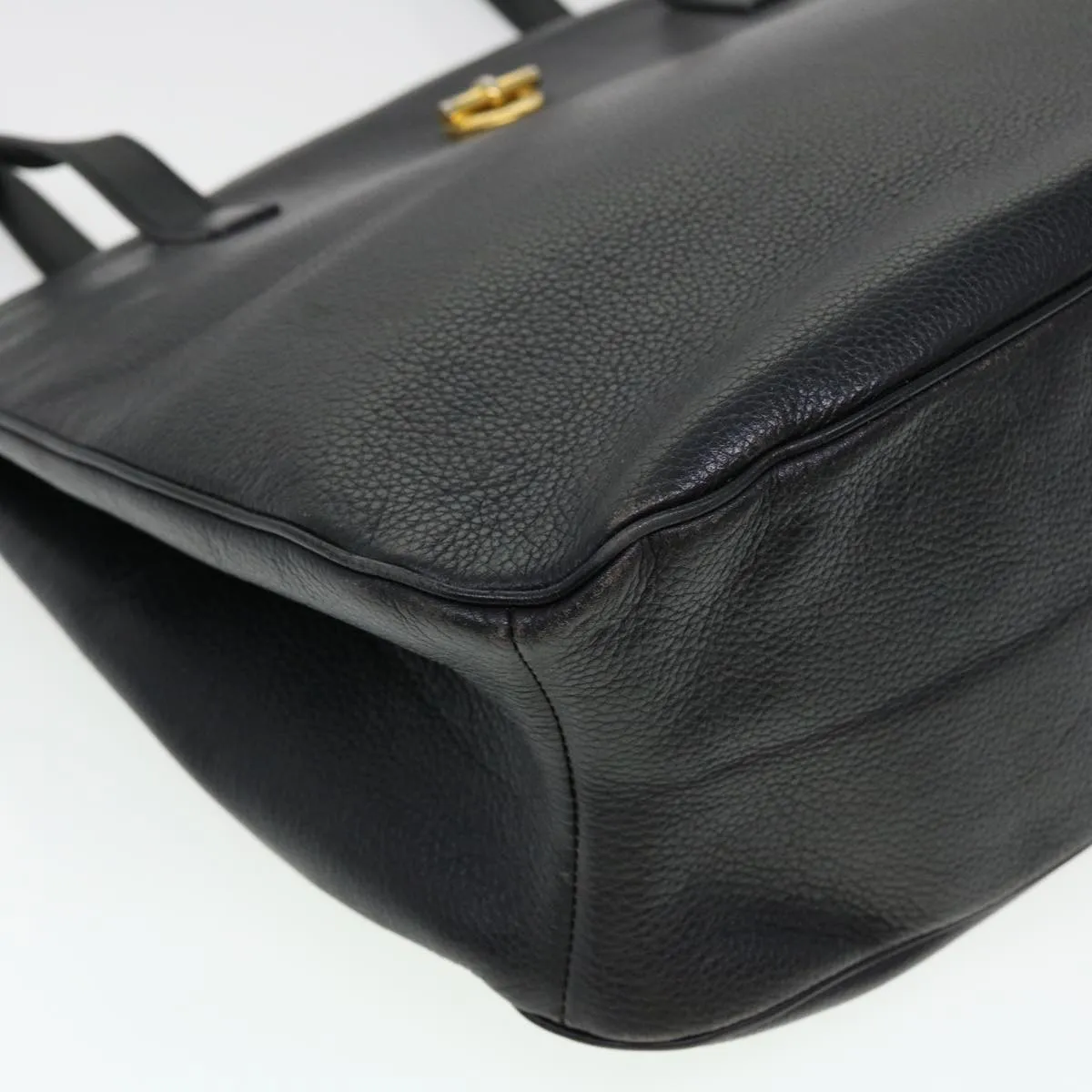 CELINE Shoulder Bag Leather Black fm2285