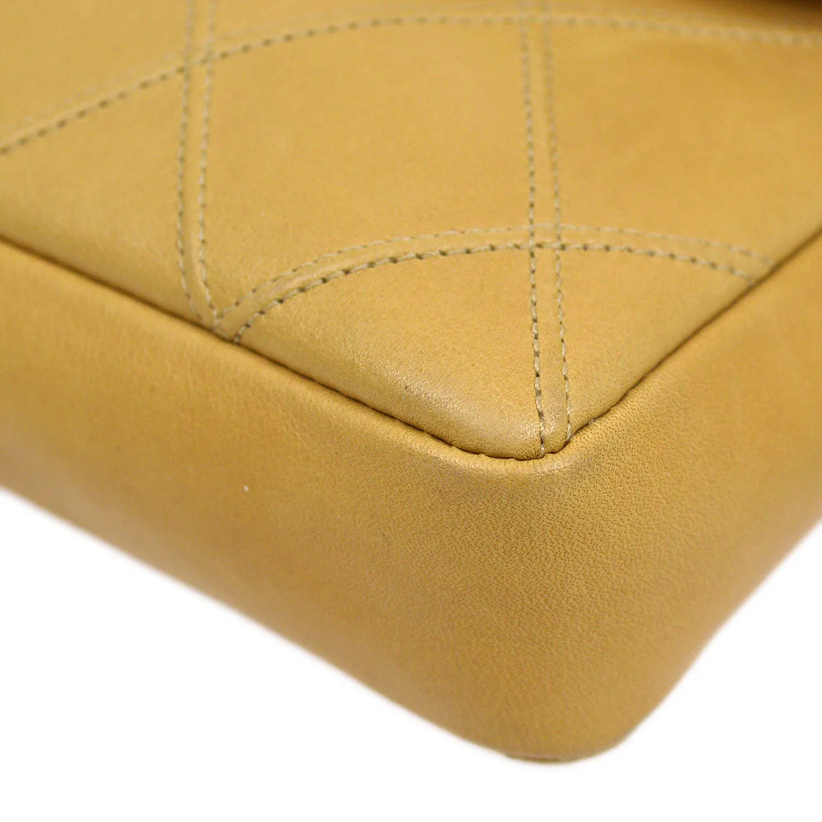 CHANEL 1980s Cosmoline Belt Bag Beige Lambskin #70