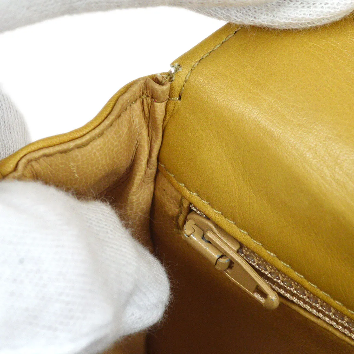CHANEL 1980s Cosmoline Belt Bag Beige Lambskin #70
