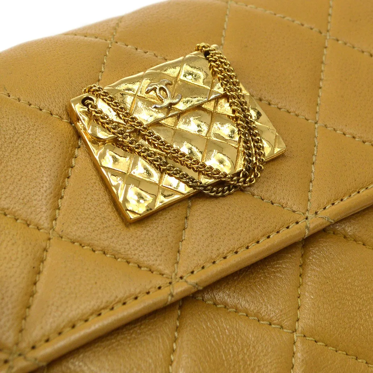 Chanel 1986-1988 Bag Charm Straight Flap Micro