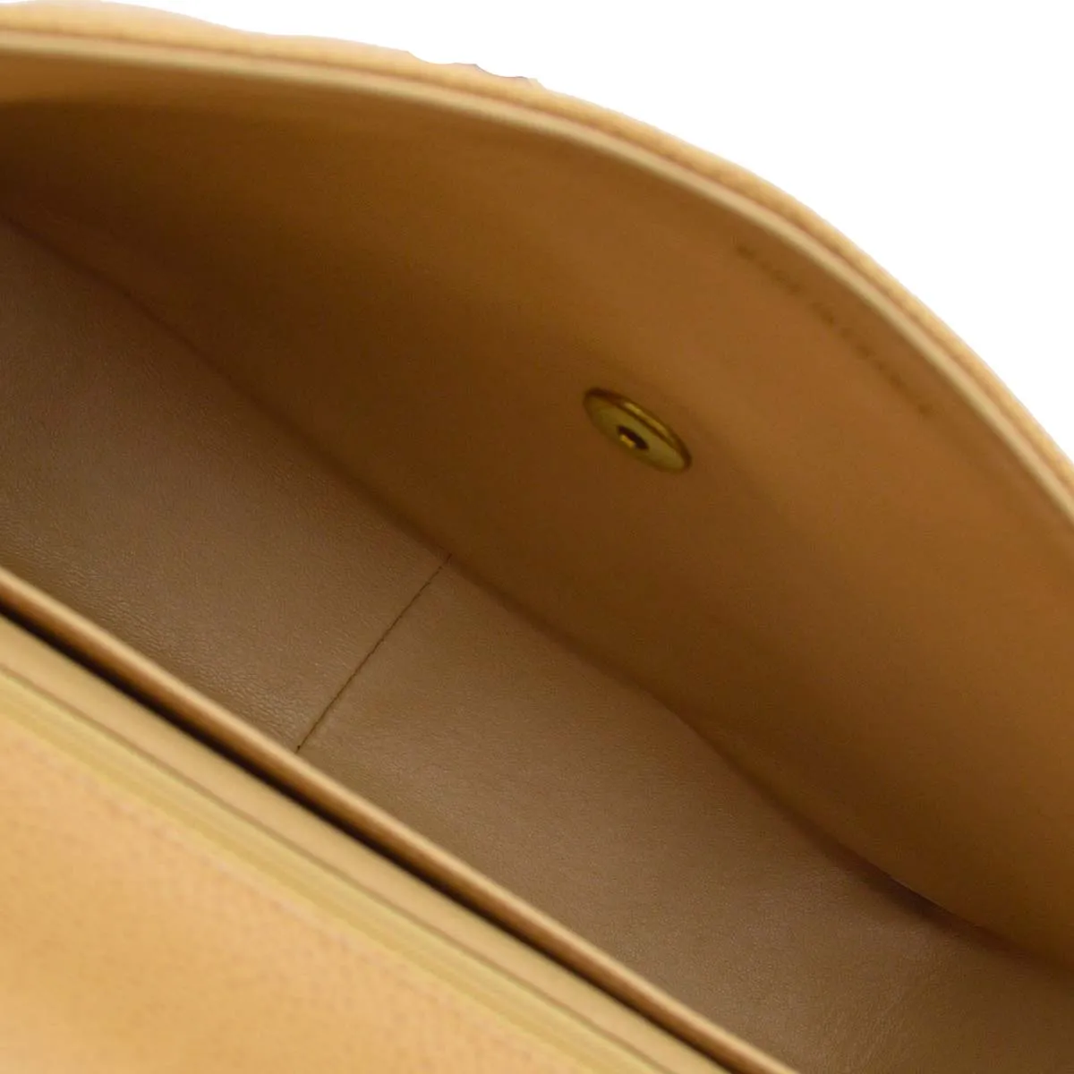 Chanel 1994-1996 Beige Caviar Mademoiselle Handbag