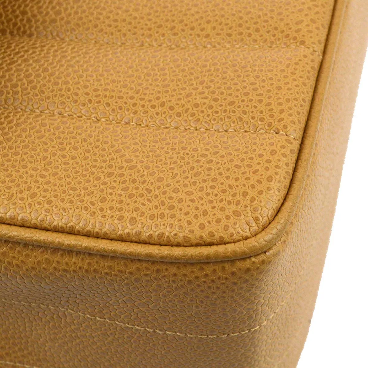 Chanel 1994-1996 Beige Caviar Mademoiselle Handbag