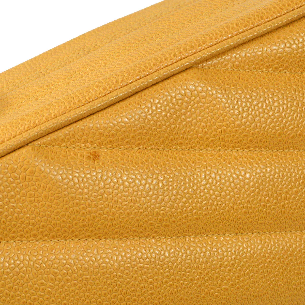 CHANEL 1994-1996 Diagonal Pocket Camera Bag Jumbo Beige Caviar