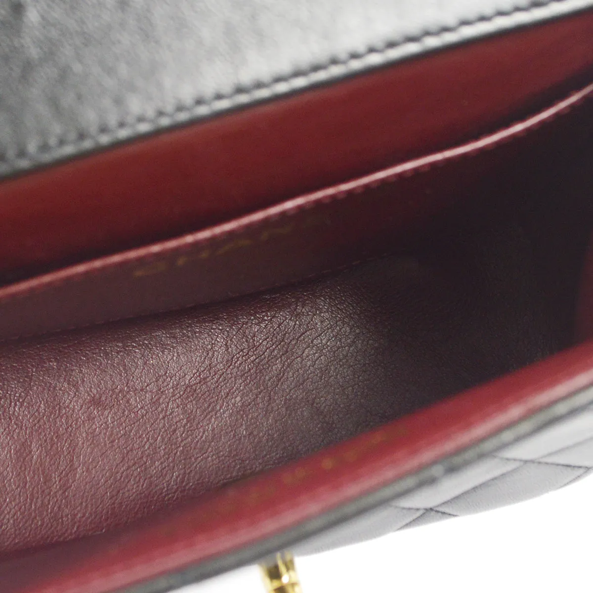 Chanel 1994 Classic Flap Handbag Micro Black Lambskin