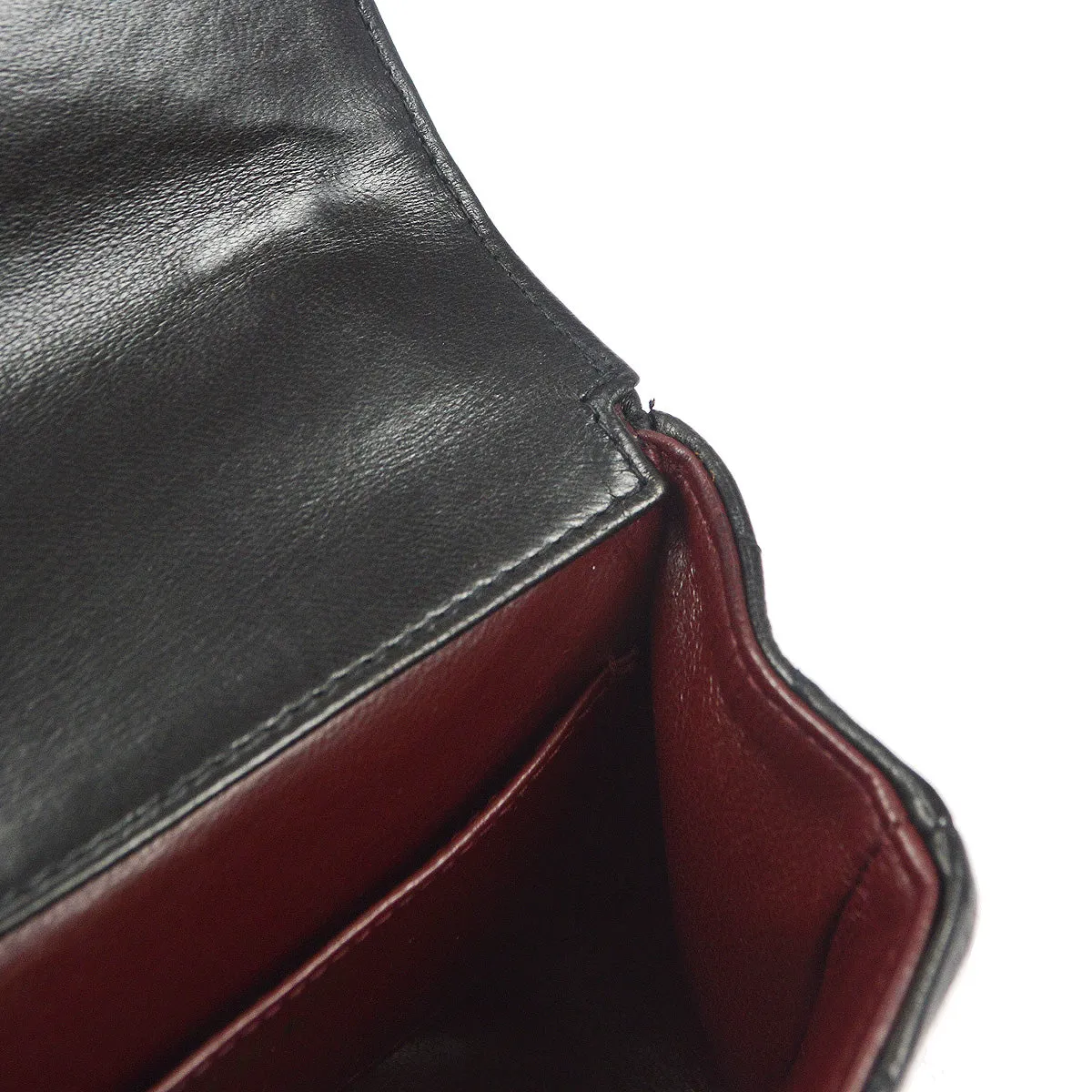 Chanel 1994 Classic Flap Handbag Micro Black Lambskin