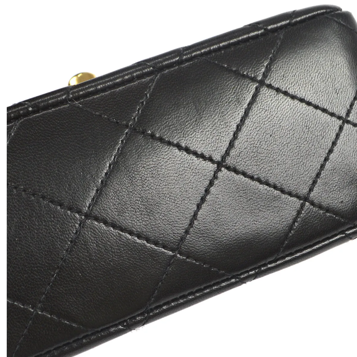 Chanel 1994 Classic Flap Handbag Micro Black Lambskin