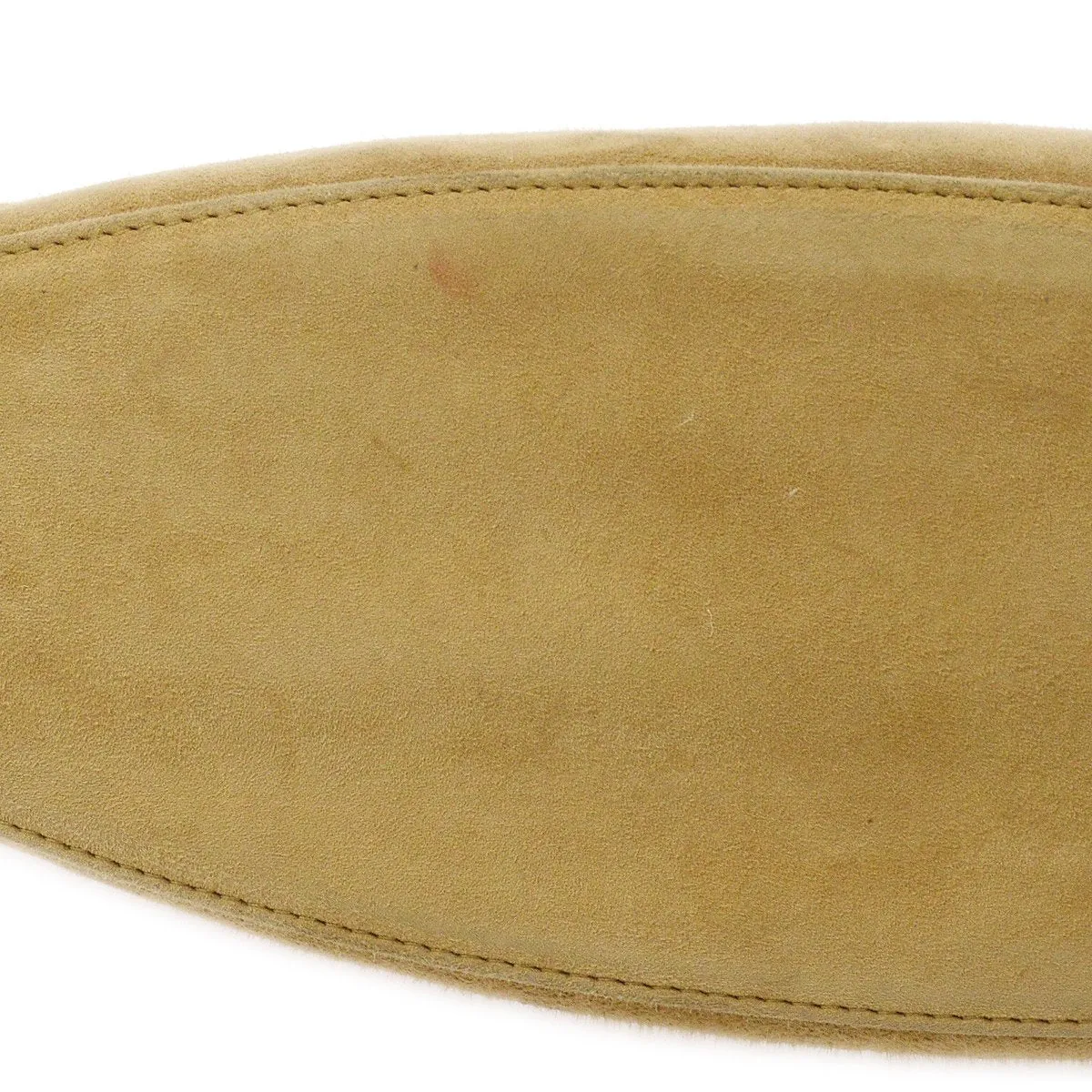 CHANEL 1997-1999 Beige Suede Evening Bag