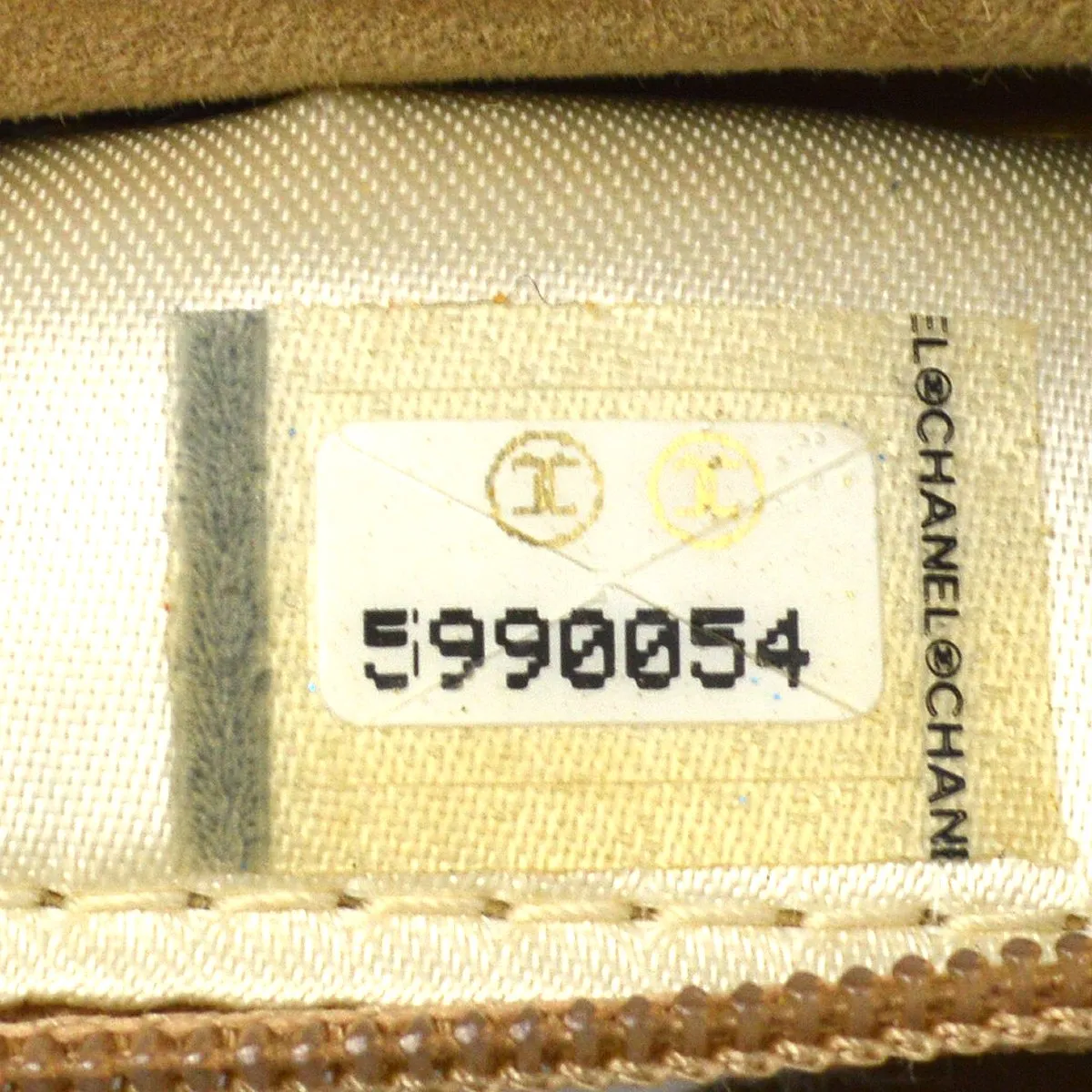 CHANEL 1997-1999 Beige Suede Evening Bag