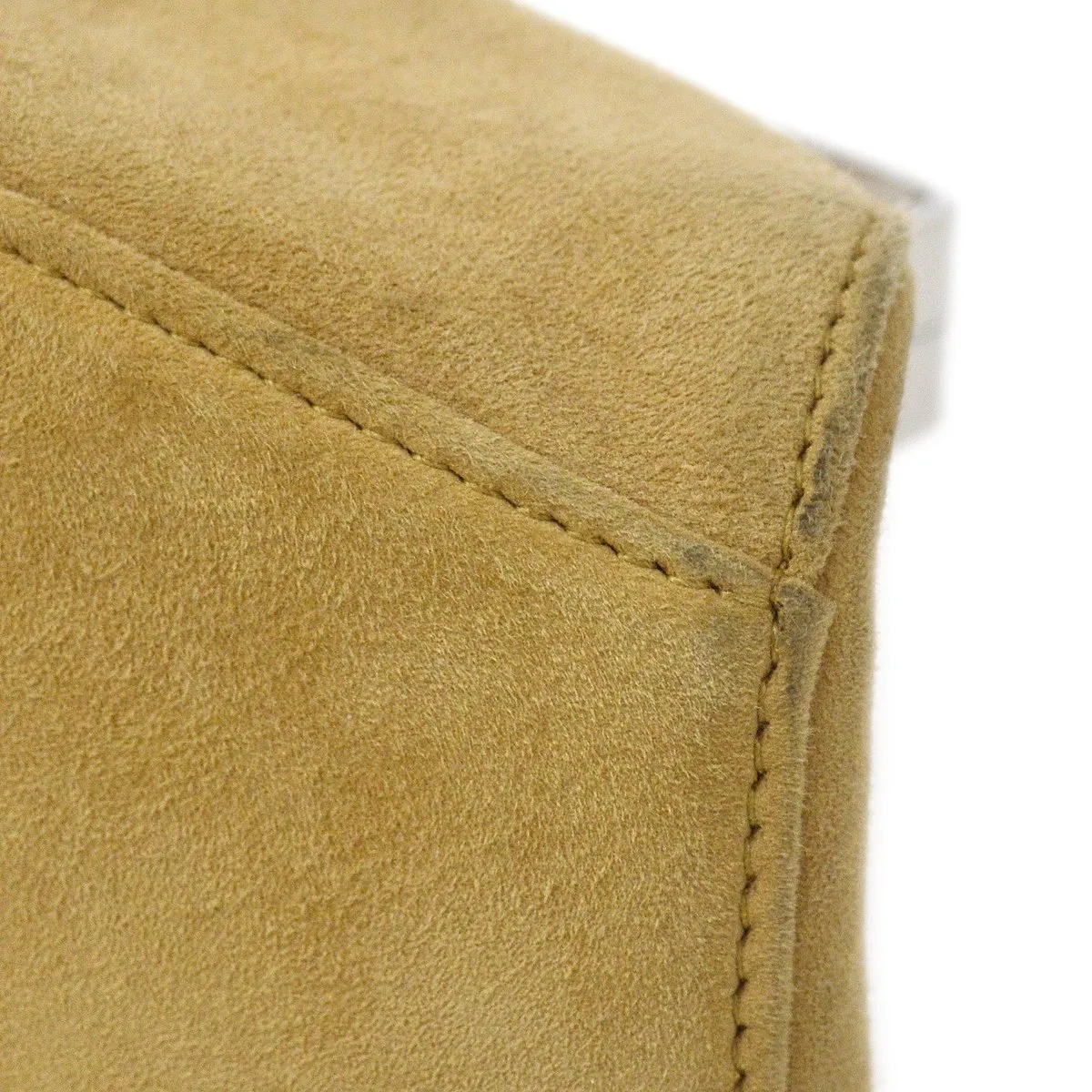 CHANEL 1997-1999 Beige Suede Evening Bag