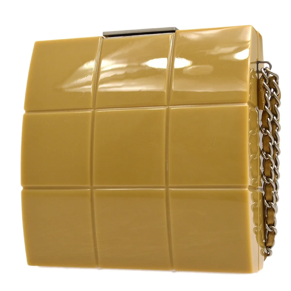 CHANEL 2002 Beige Choco Bar Evening Bag