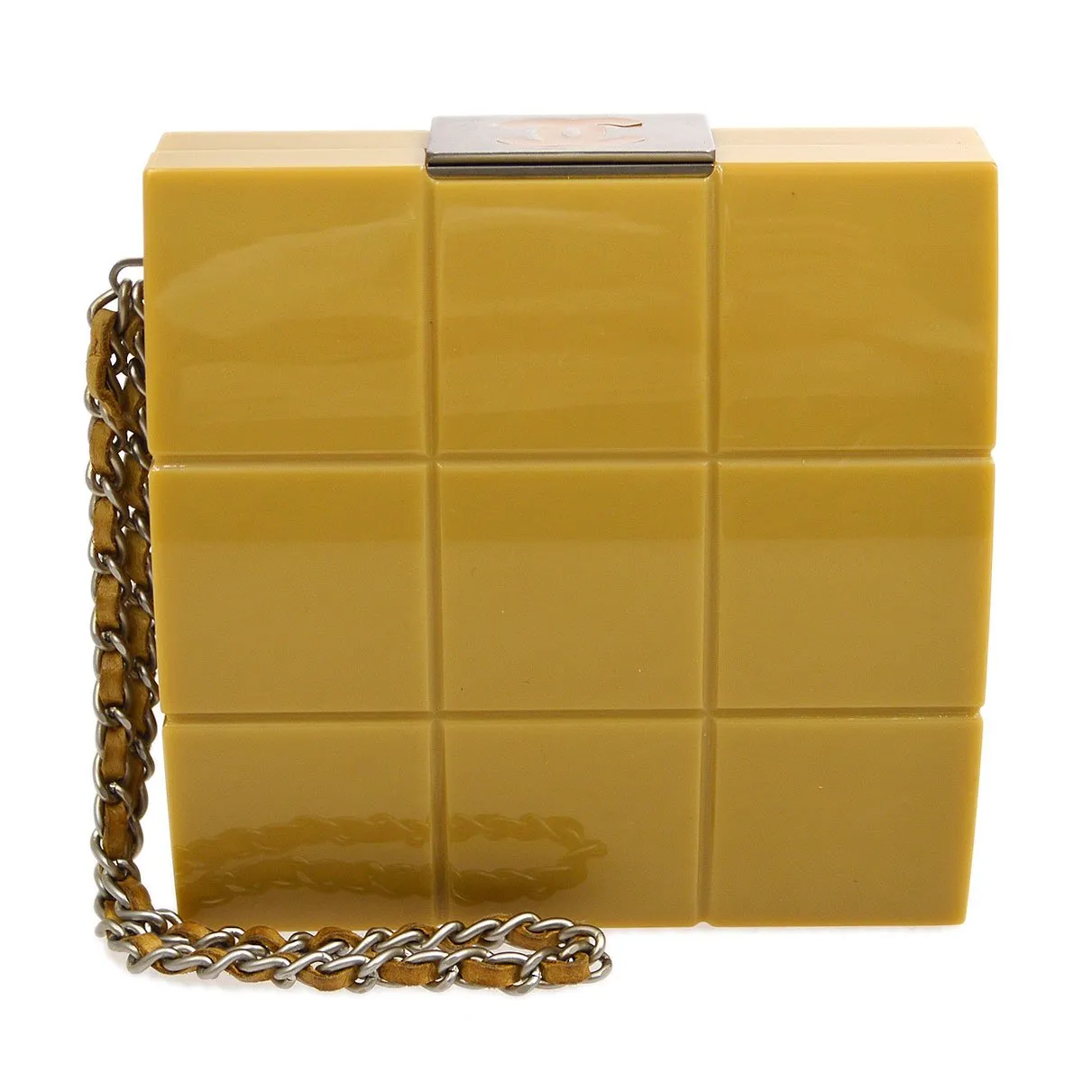CHANEL 2002 Beige Choco Bar Evening Bag