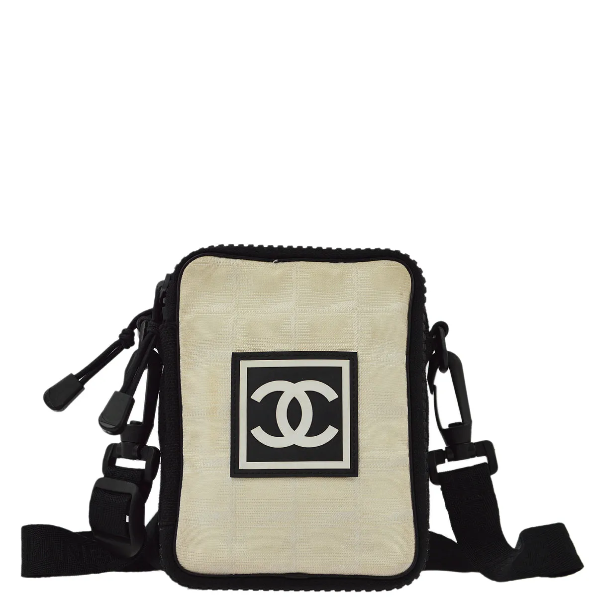 Chanel 2003-2004 Beige New Travel Sport Line Shoulder Bag