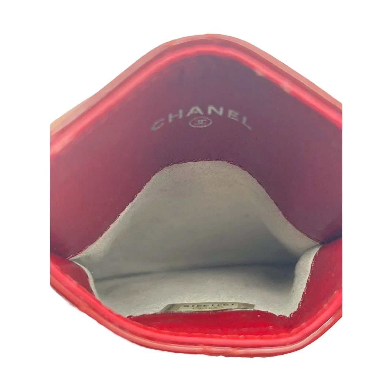 Chanel Bag Red Patent Leather Card Holder