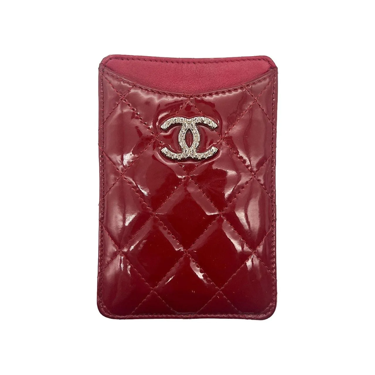 Chanel Bag Red Patent Leather Card Holder