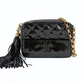 CHANEL Chanel Chanel vintage Camera Matelasse bag in patent leather