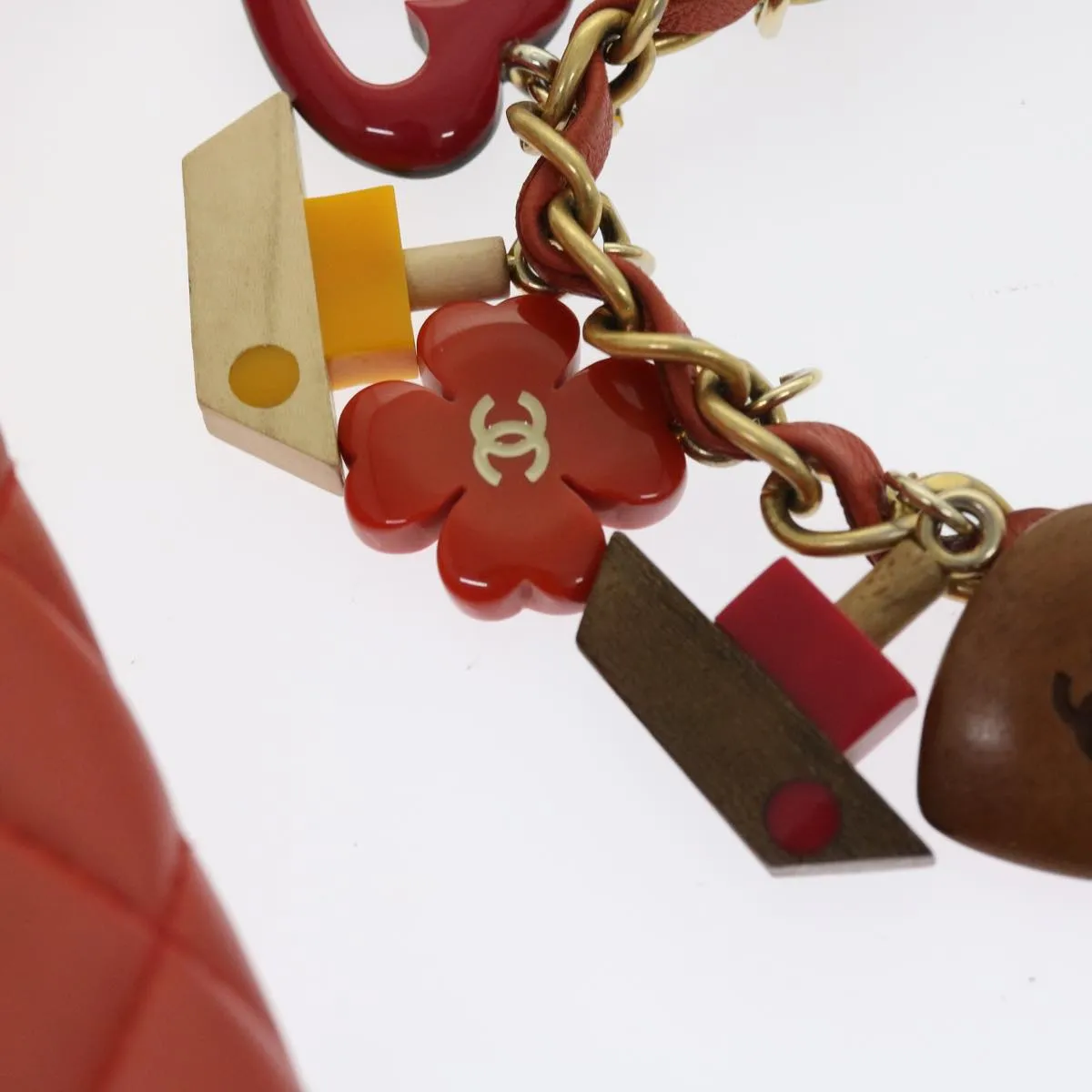 CHANEL Matelasse Chain Shoulder Bag Lamb Skin Valentine Only Pink CC 57072A
