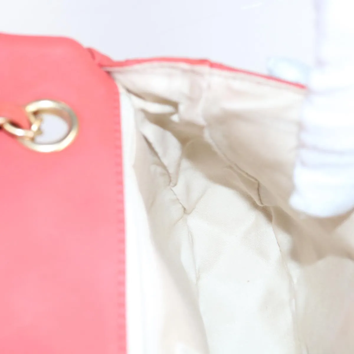 CHANEL Matelasse Chain Shoulder Bag Lamb Skin Valentine Only Pink CC 57072A