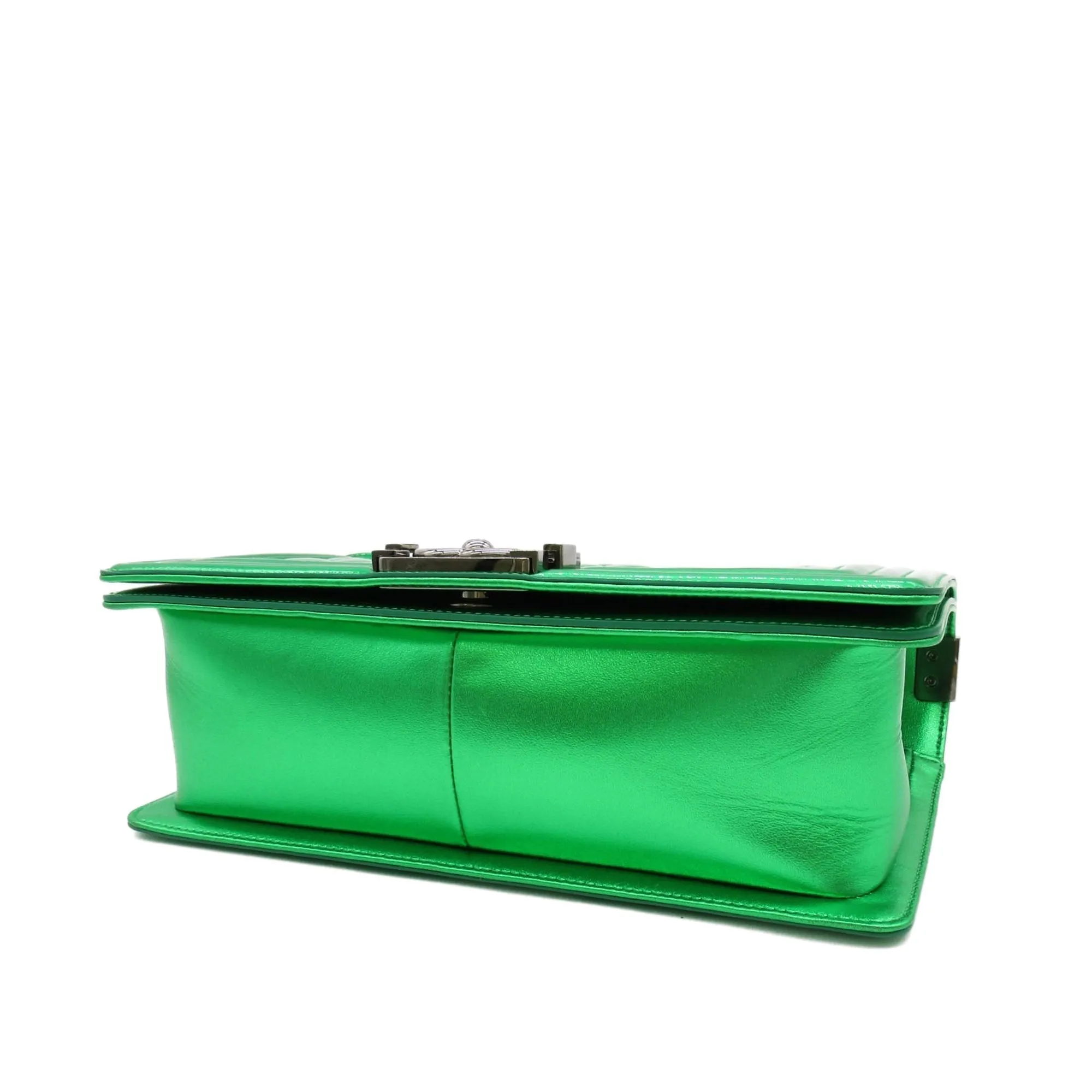 CHANEL Medium Patent Boy Flap Crossbody Bag