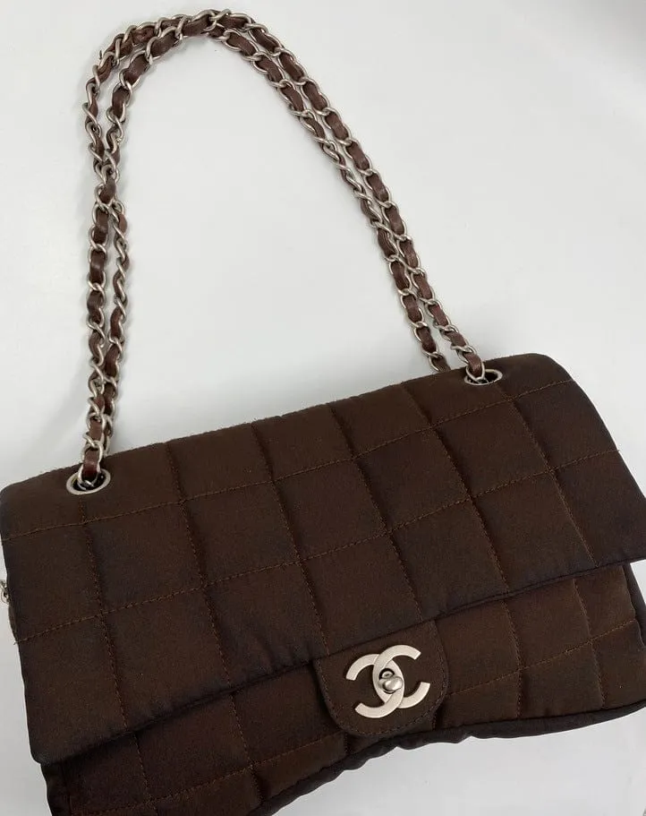 Chanel Nylon Chocolate Bar Flap Bag
