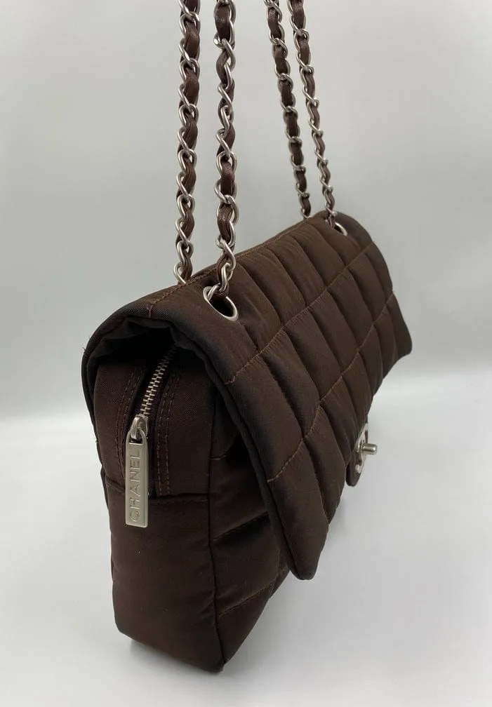 Chanel Nylon Chocolate Bar Flap Bag
