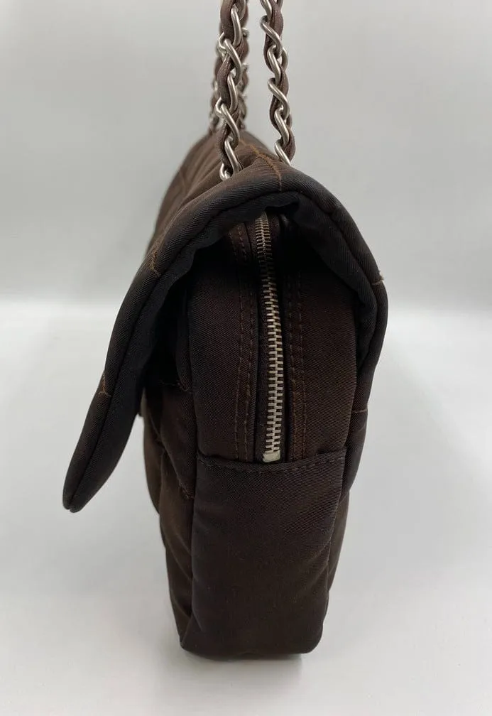 Chanel Nylon Chocolate Bar Flap Bag