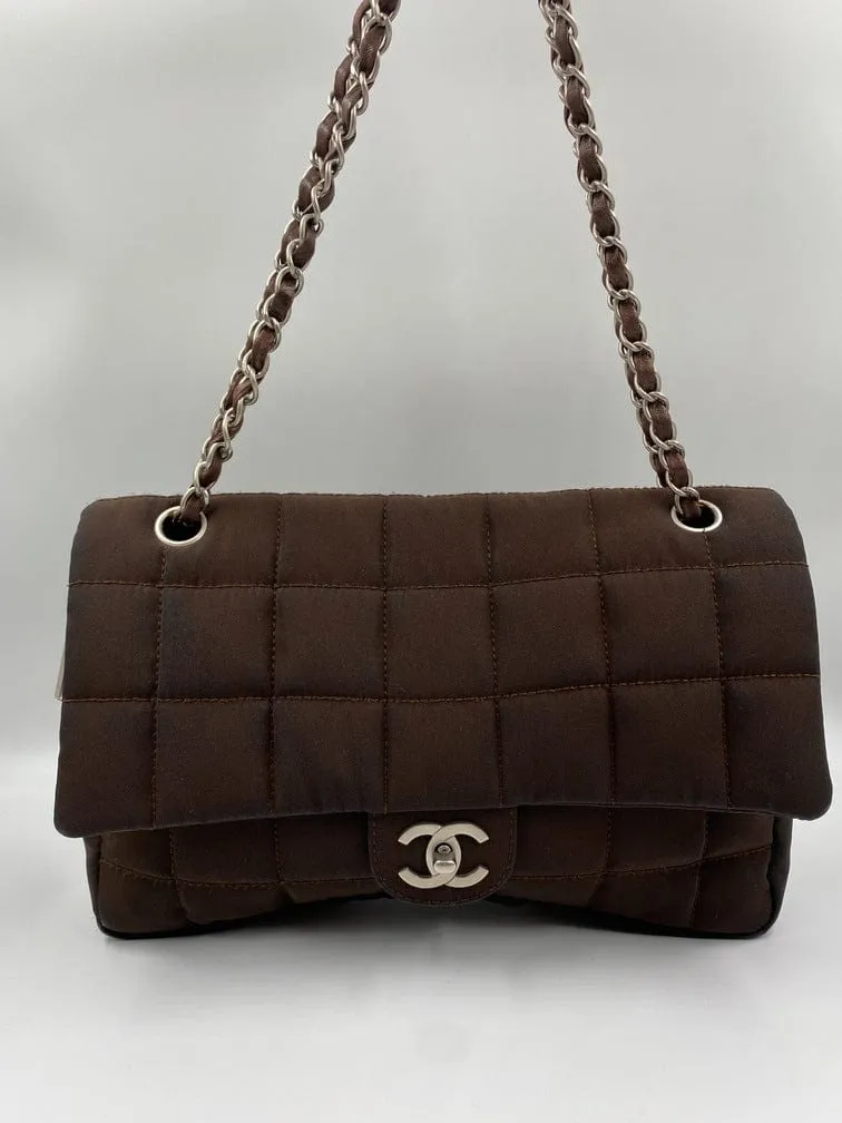 Chanel Nylon Chocolate Bar Flap Bag