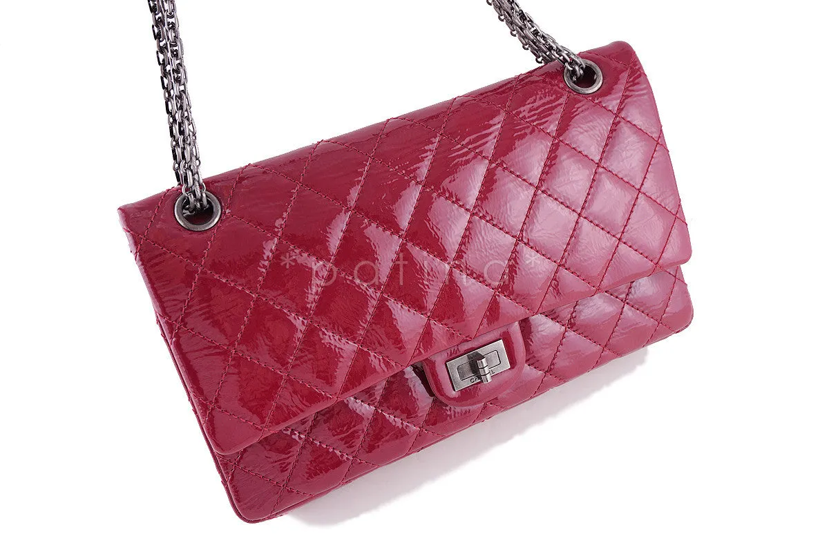 Chanel Raspberry Dark Pink Patent 226 Reissue Classic 2.55 Double Flap Bag