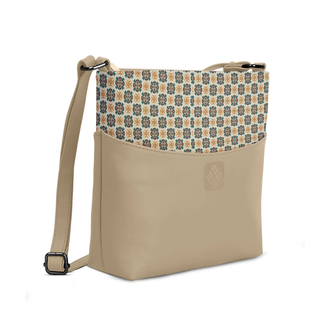 Chic Essentials Crossbody Vintage Tile Pattern