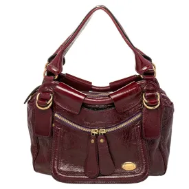 Chloe  Patent Leather Front Pocket Satchel
