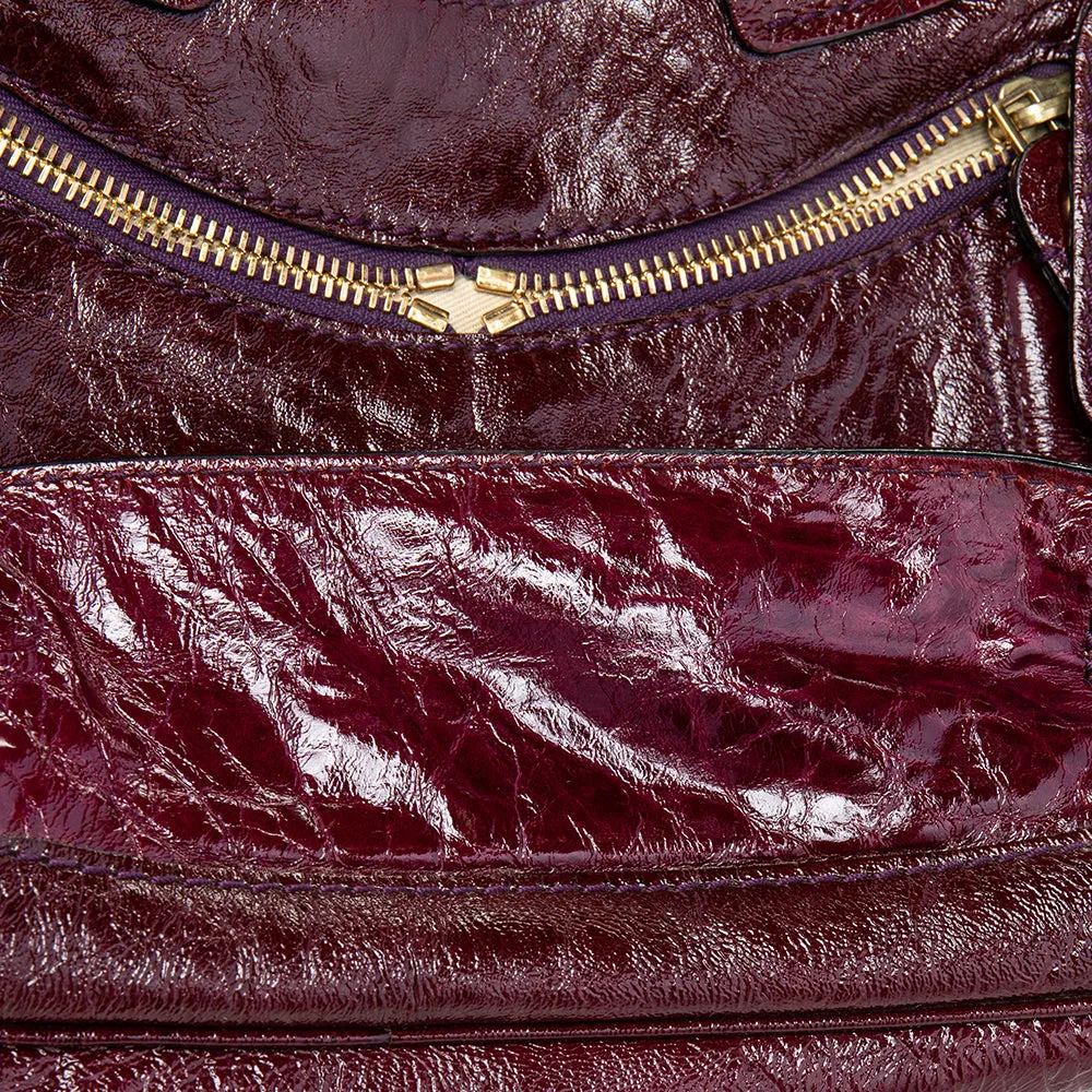 Chloe  Patent Leather Front Pocket Satchel