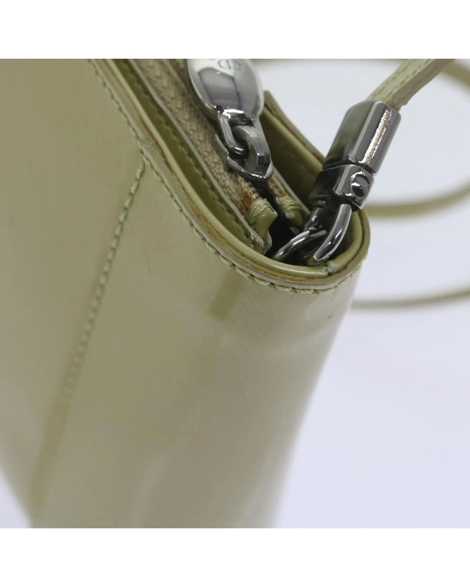 Christian Dior Diorissimo Leather Shoulder Bag Beige