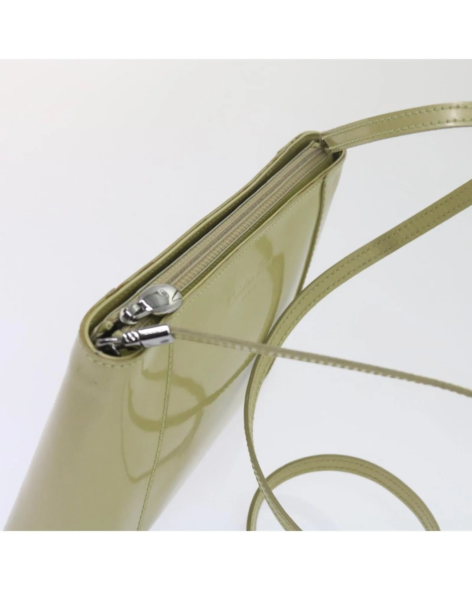 Christian Dior Diorissimo Leather Shoulder Bag Beige