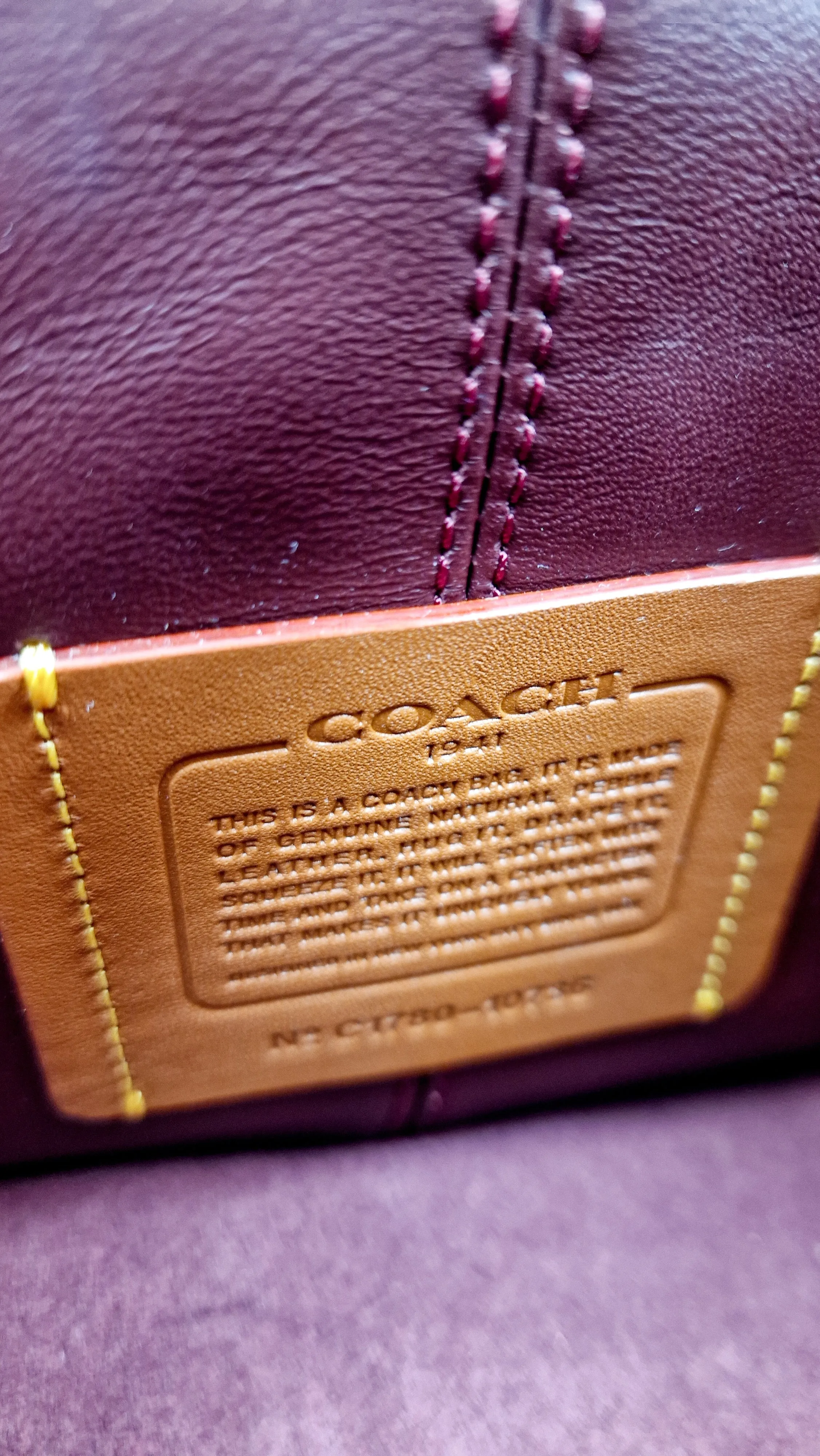 Coach 1941 Bandit Hobo 39 Bag in Goldenrod Yellow, Blue & Oxblood Pebble Leather - 2 in 1 handbag - Coach 10736