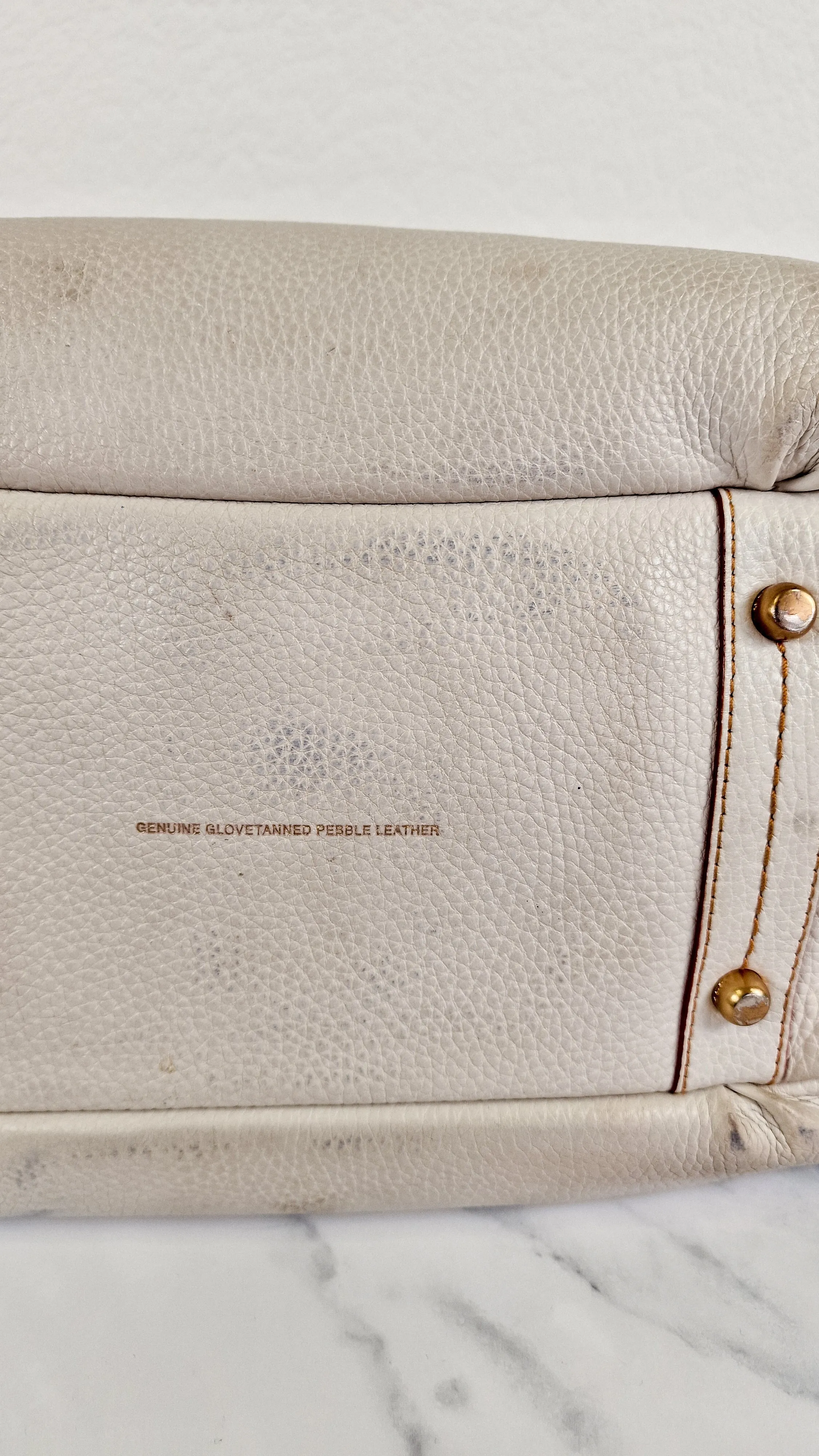 Coach 1941 Bandit Hobo 39 Shoulder Bag in Chalk Pebble Leather - 2 in 1 Bag - Coach 86760
