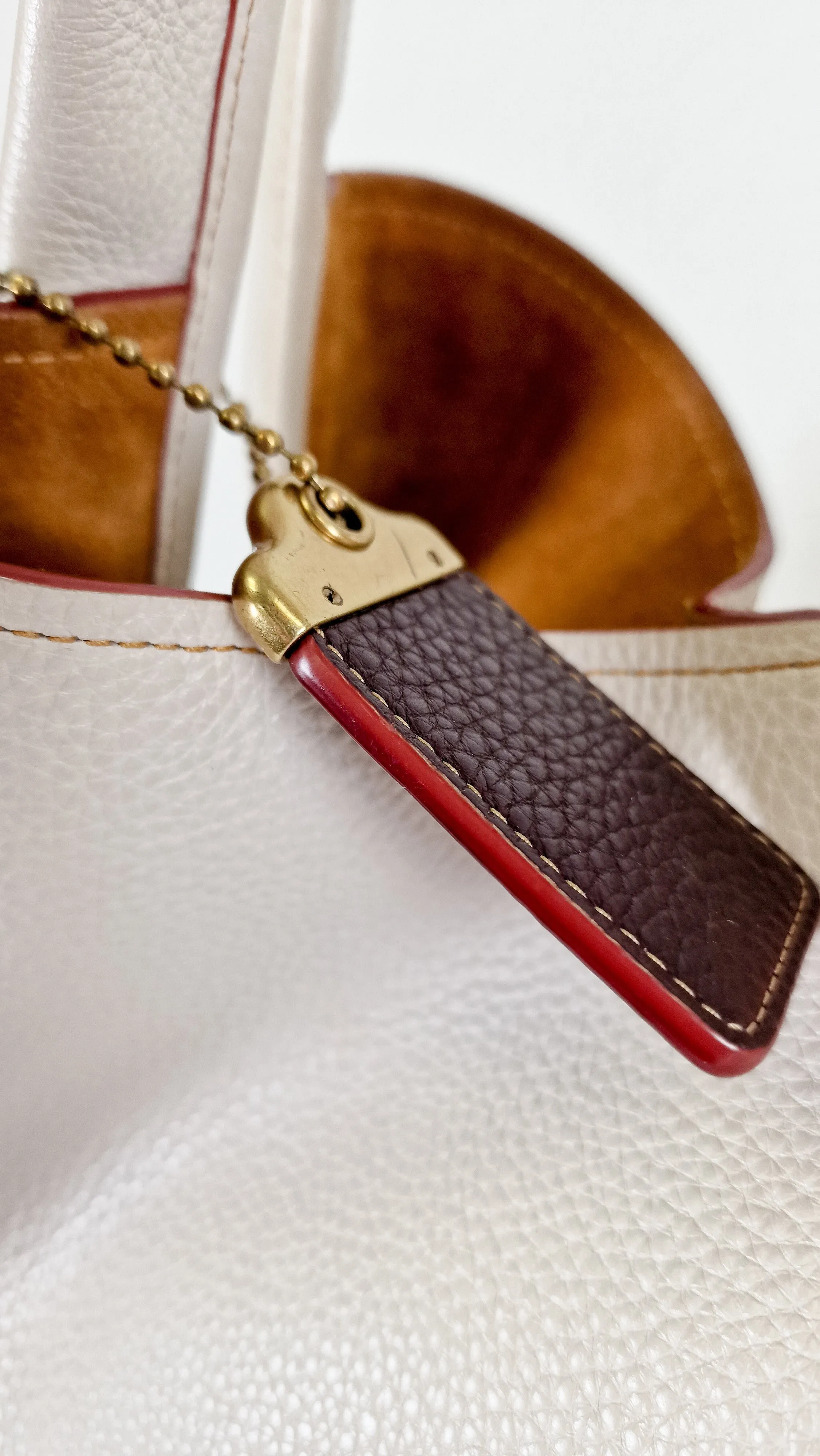 Coach 1941 Bandit Hobo 39 Shoulder Bag in Chalk Pebble Leather - 2 in 1 Bag - Coach 86760