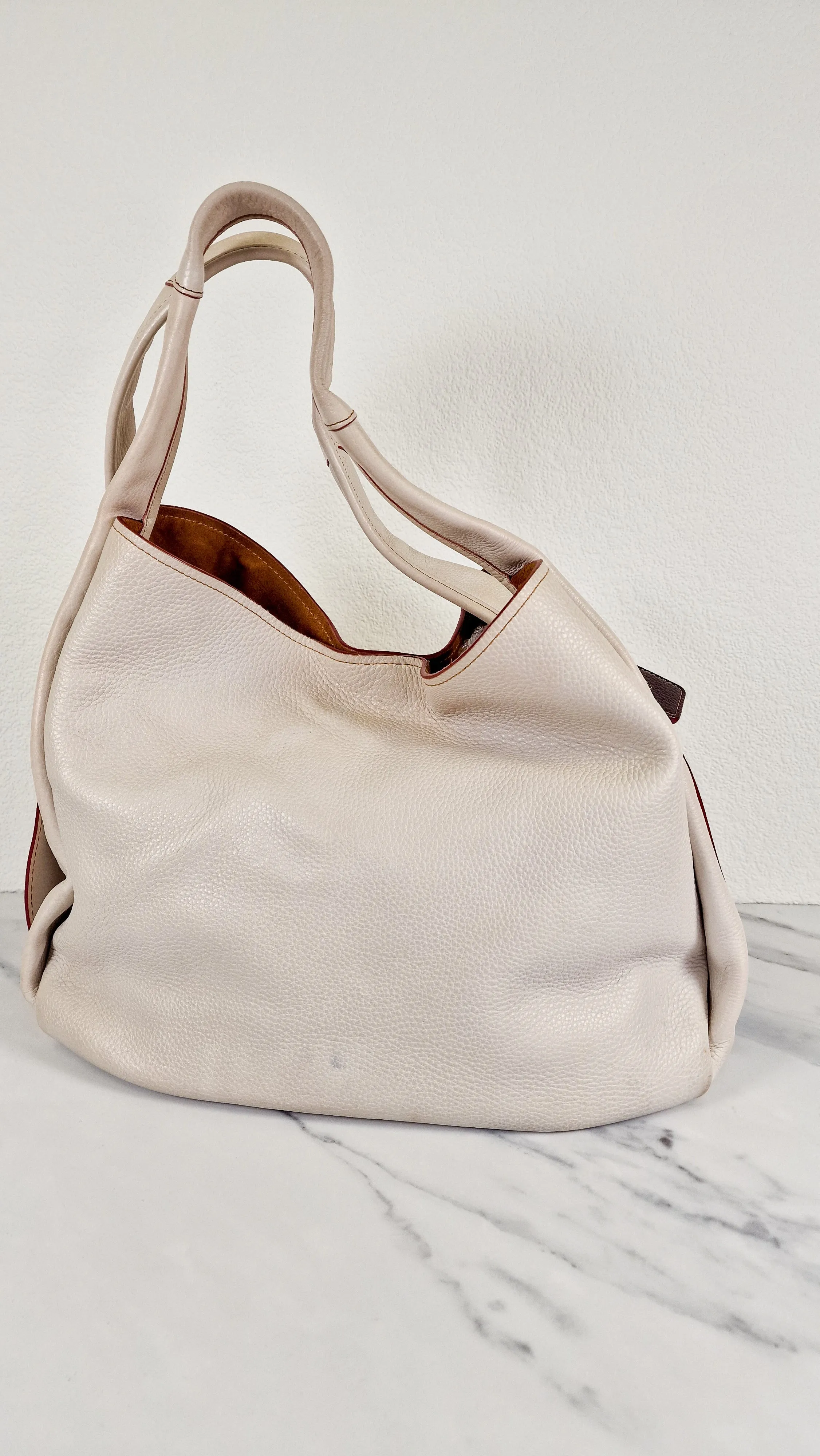 Coach 1941 Bandit Hobo 39 Shoulder Bag in Chalk Pebble Leather - 2 in 1 Bag - Coach 86760