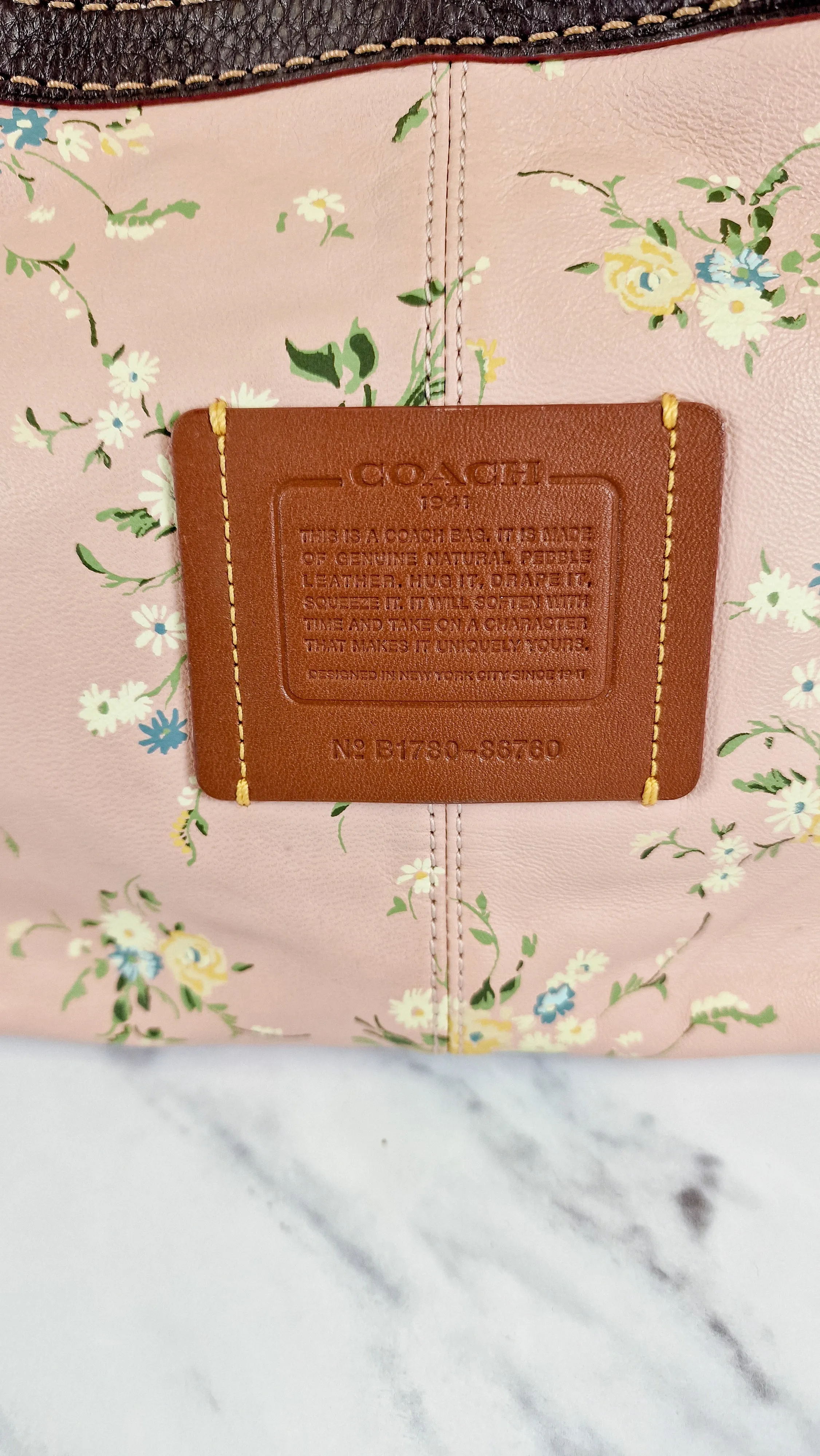 Coach 1941 Bandit Hobo 39 Shoulder Bag in Chalk Pebble Leather - 2 in 1 Bag - Coach 86760