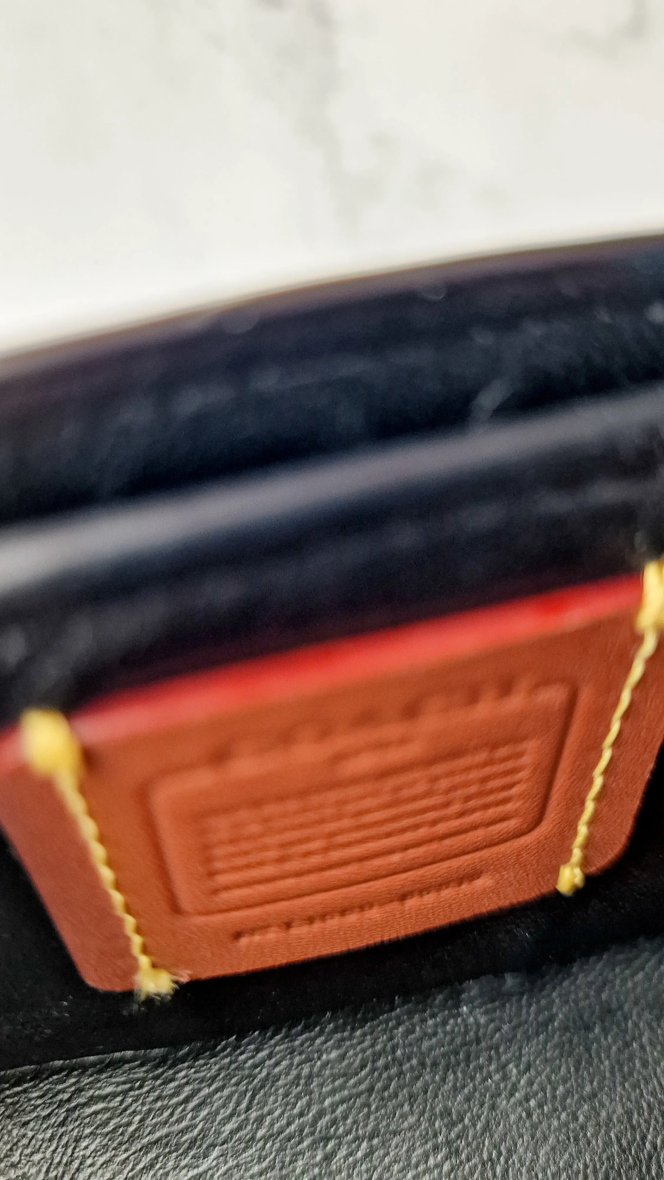 Coach 1941 Dinkier with Whipstitch Snake Trim in Black Smooth Leather With Pink Snakeskin - Crossbody Bag Clutch Mini Dinky - Coach 86819