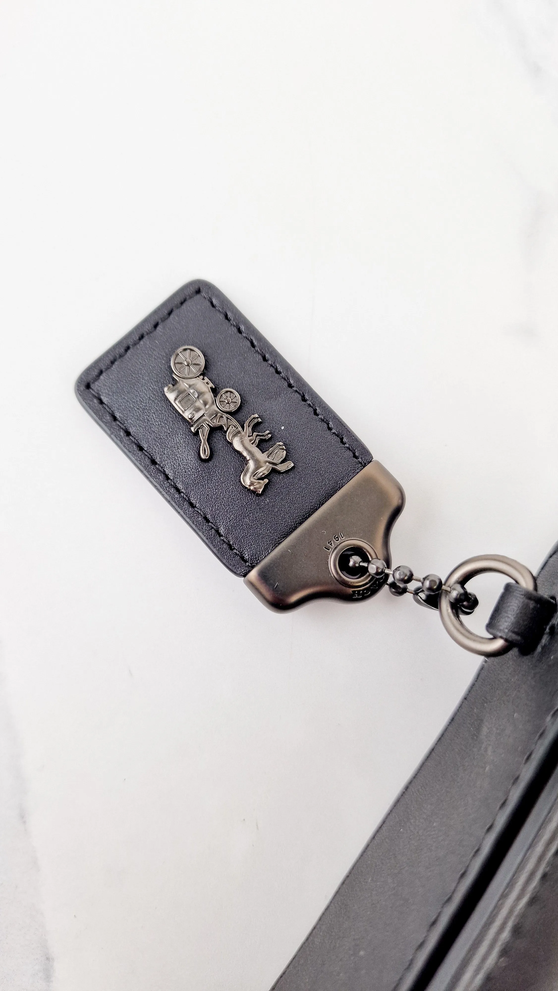 Coach 1941 Dinky Black with Crystal Bow Embellishment - Smooth Leather Crossbody Bag Coach 38646